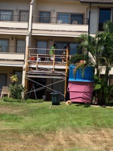 Construction on lanai